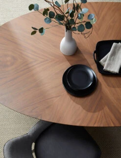 Beth Oval Dining Table, Brown 8 Beth Oval Dining Table, Brown -Hearth & Home Store 38666WAL KIT 08 LF