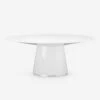 Magar Oval Dining Table -Hearth & Home Store 4 magar oval dining table white 1 1