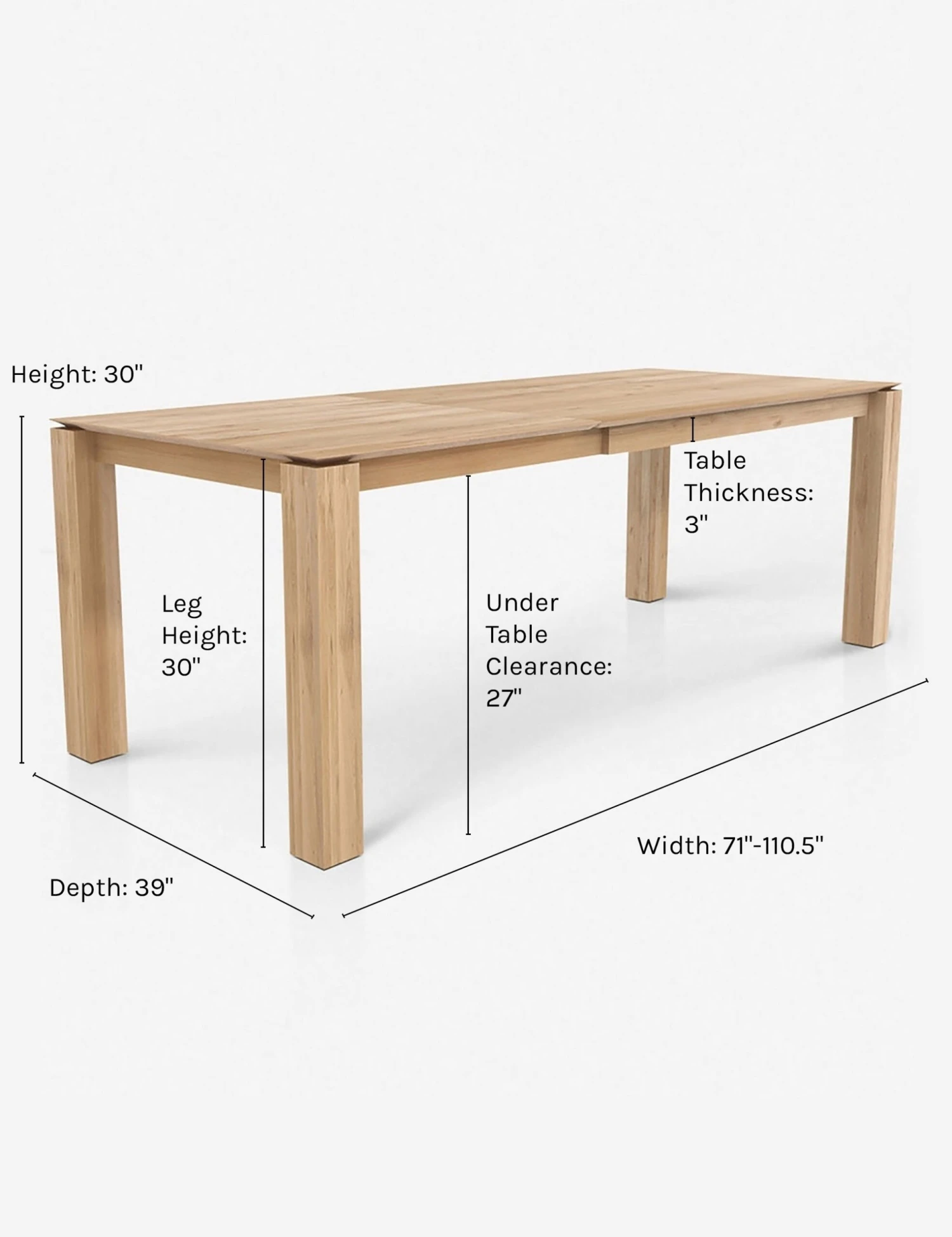 Kaiza Extendable Dining Table 6 Kaiza Extendable Dining Table - Image 6