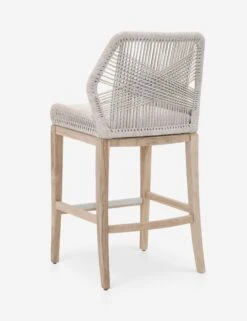 London Indoor / Outdoor Bar Stool -Hearth & Home Store loom outdoor barstool taupe white gray teak 1 04 525d8918 8446 454e 9e74 4213667e7213