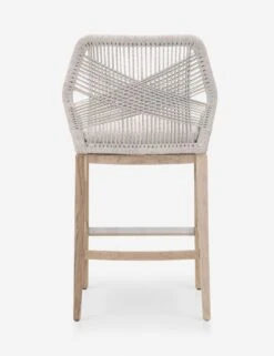 London Indoor / Outdoor Bar Stool -Hearth & Home Store loom outdoor barstool taupe white gray teak 1 05 b503e98c af74 42c7 9948 8d7033a28414