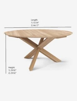 Marteena Round Dining Table -Hearth & Home Store marteena round dining table oak 1564991625 1 1
