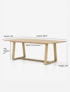 Tika Indoor / Outdoor Dining Table 23 Tika Indoor / Outdoor Dining Table -Hearth & Home Store tika indoor outdoor dining table natural