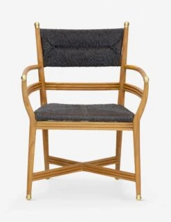 Morris & Co. Kelmscott Rush Indoor / Outdoor Dining Arm Chair -Hearth & Home Store wmkeac tkbk 3